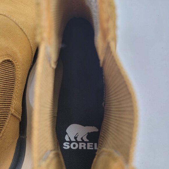 Sorel Women's Hi-Line Geo Yellow Waterproof Chelsea Boots NL4874-712 US Size 9 - Picture 8 of 10